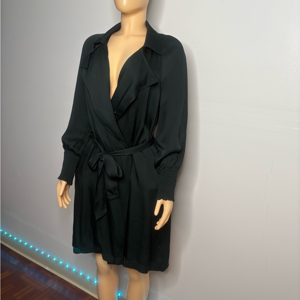 Zara Black Long Sleeve Dress